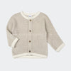 ANK Brown And White  Knitted Cardigan 7781