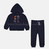 YCC Cool Style Navy Blue 2 Piece Hoodie Set 2645