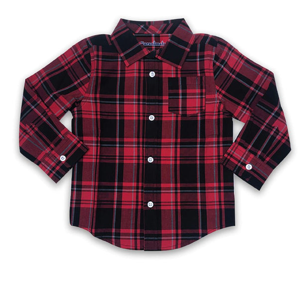 GRM Black & Red Check Casual Shirt 2626