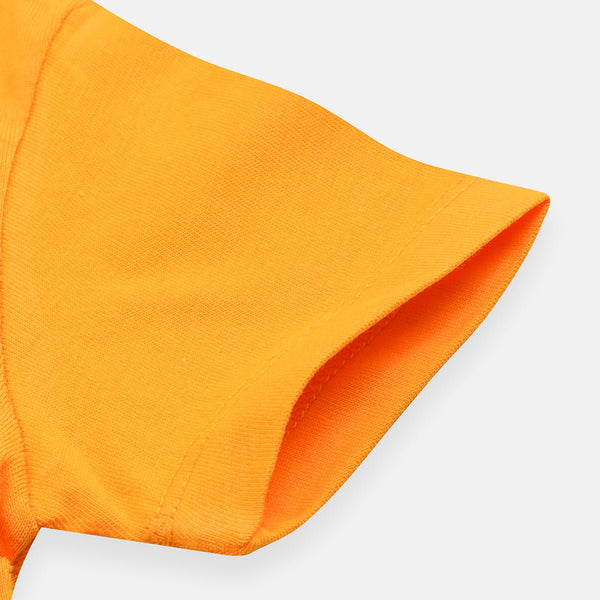 B.X Meow Some Cat Face Mango Yellow Tshirt 4842