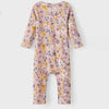NI Floral Dark Tea Pink Romper 9865