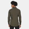 ZR Olive Green Plain Casual Shirt 8892