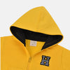 B.X H Embroidered Yellow Zipper Hoodie 3426
