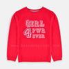 BS Girls 4 Pwr Red Sweat And Grey Trouser Tracksuit 3173