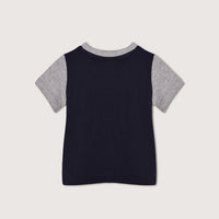 Go Tiger Raglan Sleeves Navy Blue TShirt 358