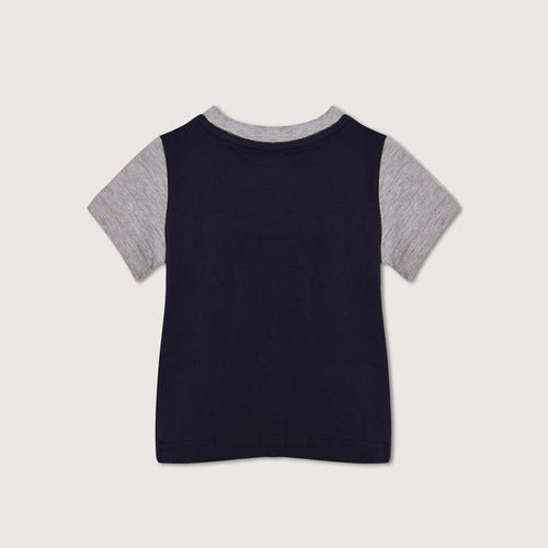 Go Tiger Raglan Sleeves Navy Blue TShirt 358