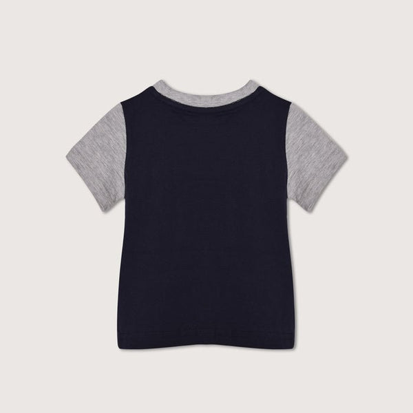 Go Tiger Raglan Sleeves Navy Blue TShirt 358