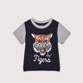 Go Tiger Raglan Sleeves Navy Blue TShirt 358