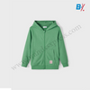 SFR Less Is Best Patch Soft Green Fleece Zipper Hoodie 10197