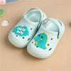 Cute Baby Dino badge Pastel Green Clogs 9411