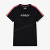 Hollister Shoulder Tape Script Logo Black T-Shirt 9401