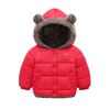 Jing Ping MTXXTZ Warm Full Sherpa Bear Red Double Sided Hooded Puffer Jacket 7643