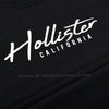 Hollister Shoulder Tape Script Logo Black T-Shirt 9401
