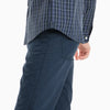 Mo Casual Navy Blue Slim Fit Cotton Pant
