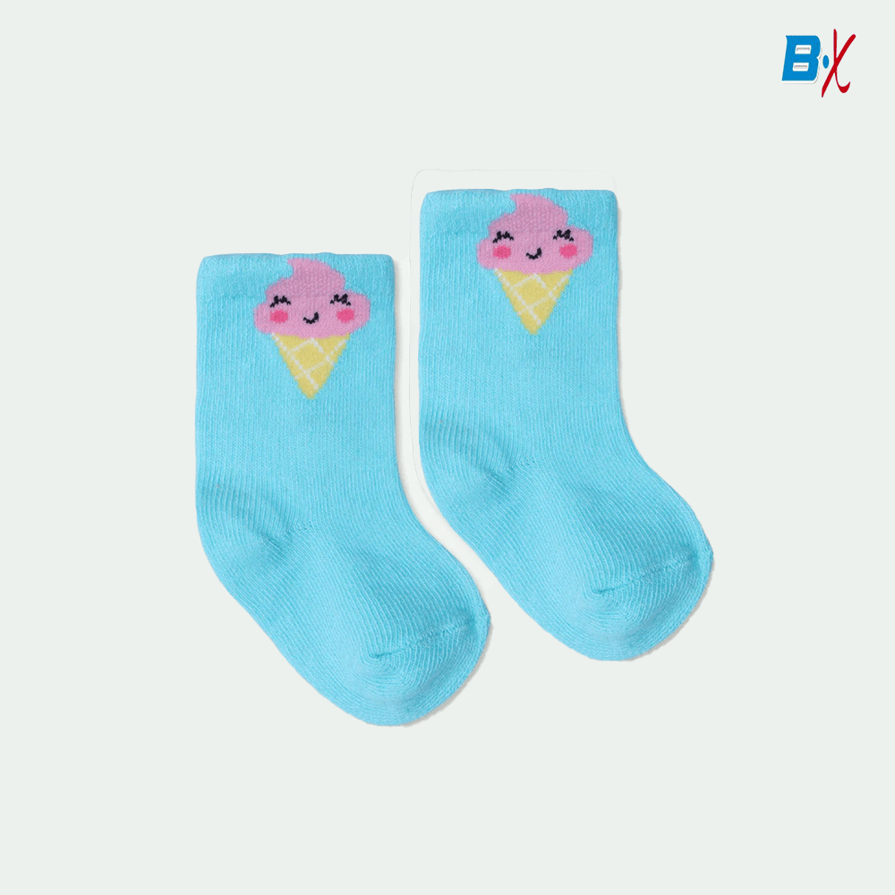In Extenso Ice-cream Crown & Bear 3 Pairs Baby Socks  10289