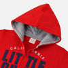 B.X Little Dude Red Zipper Hoodie 3424