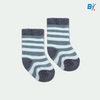 In Extenso Green & White Stripes 2 Pairs Baby Socks 10285