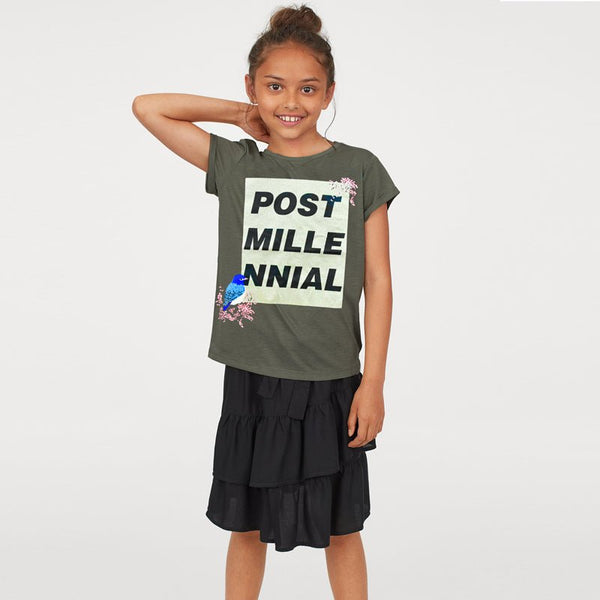 ZR Glitter Post Millennial Dark Grey Top