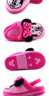 Aplic Shocking Pink Bow Minnie Mice Elastic Grip Warm Pink Winter Slippers 8304