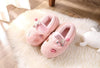 DMG Embroidered Alphabets Pink Warm Shoes 8162