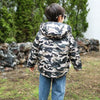 YU Camouflage Black Puffer Jacket 8276