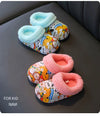 NHS Super Style Cartoon Print Blue Warm Slippers 10653