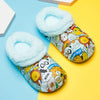 NHS Super Style Cartoon Print Blue Warm Slippers 10653
