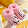 TY Hello Kity Embroided Pipping Light Pink Warm Slippers 10647