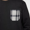 ZR Man Black Sweatshirt With Matching Pocket