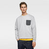 ZR Man Grey Sweatshirt With Matching Pocket