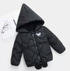 KDW Mickey Logo Style Pocket Black Puffer Jacket 7656