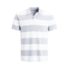 GAP Rugby Grey Stripe Pique Polo Shirt (Label Removed)