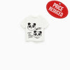 ZR Hey Panda Face White T Shirt  9767