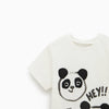 ZR Hey Panda Face White T Shirt  9767