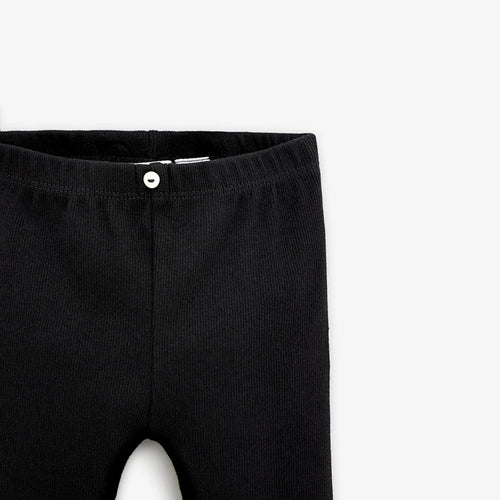 ZR Front Button Black Legging 366