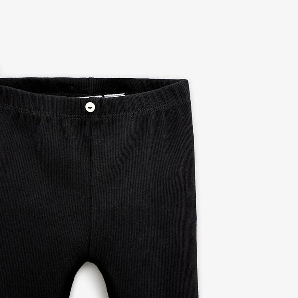 ZR Front Button Black Legging 366