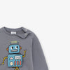 ZR Applique Robot Sweatshirt 508