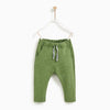 ZR Kids Harem Trouser Pants Green