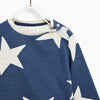 ZR Plush Stars Blue Sweatshirt 470
