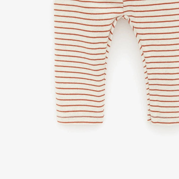 ZR Camel And White Stripe Star Kangaroo Pocket Legging 377