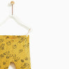 ZR Yellow And Black Printed Legging 10688