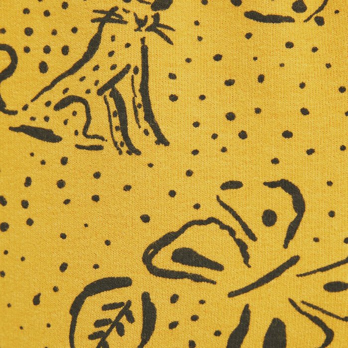ZR Yellow And Black Printed Legging 10688