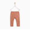 ZR Coral Pink Legging With Blue And Yellow Dots 10687