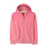 LS Small Logo Plain Pink Zipper Hoodie 3294