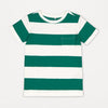 OK Slub Green & White Stripe Pocket Tshirt 4216