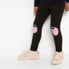 LDX knee Patch Strawberry Style Black Legging 2813