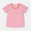 MTL Pink and White Stripes Girls Top 1605
