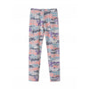 51015 Colorful Text Girls Grey Legging 4305