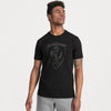 Ferr Black Shield Yellow Shadow Logo Black Tshirt 1835