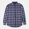 ZR Men Dark Blue Check Slimfit Shirt 986